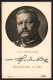 AK Portrait Generalfeldmarschall Paul Von Hindenburg In Uniform, Oberbefehlshaber Im Osten  - Personnages Historiques