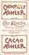 Chocolat Kohler Cacao - Andere & Zonder Classificatie