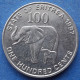 ERITREA - 100 Cents 1997 "African Elephant And Calf" KM# 48 Independent Republic (1993) - Edelweiss Coins - Eritrea