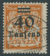 FREIE STADT DANZIG 158 O, 1923, 40 T. Auf 200 M. Rotorange, Zeitgerechte Entwertung, Pracht, Kurzbefund Gruber, Mi. 280. - Usados