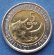 KENYA - 5 Shillings 2018 "Black Rhinoceros" KM# 46 Republic (1964) - Edelweiss Coins - Kenya