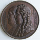 Médaille En Cuivre Société Franklin Et Montyon Pour Les Portraits Des Hommes Utiles 1833 , Par J. J. Barre - Other & Unclassified