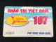 Vietnam This Is A Vietnamese Cardphone Card From 2001 And 2005(107- 50 000dong)-1pcs - Vietnam