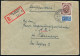 Bundesrepublik Deutschland, 1952, 134 EF, 135 EF, Brief - Otros & Sin Clasificación