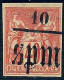 Lot N°A5597 Saint Pierre Et Miquelon  N°6 Neuf (*) Sans Gomme - Unused Stamps