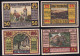 4x Bad Rehburg: 25, 50, 75 + 100 Pfg. 1.12.1921 - E. Bornemann - Collections