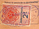 Connaissement  Casablanca à Bordeaux 1924 Avec Timbre Fiscal Connaissement Royaume Maroc 2 F Et France 1 F 2/10 - Briefe U. Dokumente