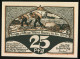 Notgeld Boizenburg 1922, 25 Pfennig, Ortspartie, Hafenarbeiter Schleppen Säcke  - [11] Emissions Locales