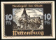 Notgeld Wittenburg 1922, 10 Pfennig, Kirche  - Lokale Ausgaben