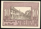 Notgeld Strelitz I. M. 1922, 10 Pfennig, Strassenpartie, Windmühle  - [11] Emissions Locales
