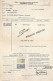 Connaissement D'Oslo Pour Bordeaux 1951 Avec Timbre 140 F Et 20 F - Brieven En Documenten