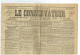 32 GERS Journal Le Conservateur Du 25/02/1875 2 C Cérès N° 51 Obl Typo Journal Complet TTB - Kranten