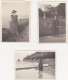 7 Anciennes Photographies Amateur / Femme Et Homme - 1922 / Biarritz - Lieux