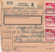 BiZone Paketkarte 1948: Hamburg-Finkenwärder Nach Haar, Heilanstalt - Lettres & Documents