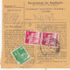 BiZone Paketkarte 1948: Seeshaupt Nach Haar B. München - Lettres & Documents