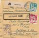 BiZone Paketkarte 1948: Marklkofen Nach Eglfing, Pflegeanstalt - Cartas & Documentos