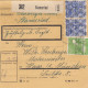 BiZone Paketkarte 1948: Stamsried Nach Haar, Malermeister - Cartas & Documentos