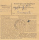 BiZone Paketkarte 1948: Stamsried Nach Haar, Malermeister - Cartas & Documentos