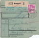 BiZone Paketkarte 1948: Krefeld Nach Berchtesgaden, Nachgebühr, Besonderes Form. - Briefe U. Dokumente