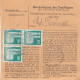 BiZone Paketkarte 1948: Girching Nach Eglfing, Durch Eilboten - Lettres & Documents