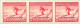 USA # 716 - 1932 2c Third Olympic Winter Games Mounted Mint Strip Of 3 + Single Used - Unused Stamps