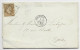 N° 21 SEUL GC 532 BORDEAUX 1 MARS 1864  LETTRE FAIR PART DE MARIAGE POUR BORDEAUX - 1849-1876: Klassik