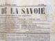 ● Journal De La SAVOIE - 27 Novembre 1862 - N°300 1è Année - 2 Cachets - Cf 4 Photos - 1850 - 1899