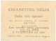 CIGARETTES MELIA - HEGLON - Tirage A - Melia