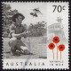 AUSTRALIA 2014 70c Multicoloured, Animals In War-Soldier And Pigeon FU - Usati