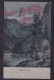 Alpengluhen / Year 1903 / Long Line Postcard Circulated, 2 Scans - Paintings