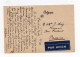 !!! CONGO BELGE, CPA PAR AVION D'ALBERTVILLE DE 1938 POUR LA BELGIQUE - Storia Postale