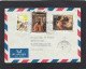 LETTRE DE MAROUA AVEC TIMBRES " SAHEL VERT/NOEL/TABLEAU RELIGIEUX ", POUR LA ,SUISSE,1984. - Kamerun (1960-...)