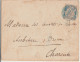 TUNISIE - 1904 - RARE CACHET BLEU De GRAIBA ! Sur ENVELOPPE => AUBETERRE EN CHARENTE - Brieven En Documenten