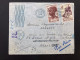 LETTRE Par Avionpour La FRANCE TP AOF 20F + 1F OBL.MEC.12 VIII 1948 DAKAR PRINCIPAL SENEGAL - Briefe U. Dokumente