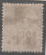 CONGO - N°4A Obl (1891-92) 5c Sur 25c Noir Sur Rose - Used Stamps