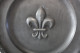 E2 Assiette Souvenir - Etain - Blason Familial - Tins