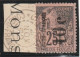 CONGO - N°5b Obl (1891-92) 10c Sur 25c Noir Sur Rose - Surcharge Verticale - Signé Calves - Used Stamps