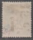 CONGO - N°7b Nsg (1891-92) 15c Sur 25c Noir Sur Rose - Surcharge Verticale - Oblitérés