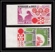 0662 Epreuve De Luxe Collective Proof Niger 174/175 Jeux Olympiques Olympic Games Sapporo 1972 Non Dentelé ** MNH Imperf - Winter 1972: Sapporo