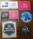 THEME SKI / TOURISME : LOT DE 6 AUTOCOLLANTS LA ROSIERE - Stickers