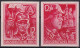 D.Reich, 1945, 909/10, MNH **, Parteiorganisationen Sturmabteilung (SA) Und Schutzstaffel (SS).  Geschnitten - Unused Stamps