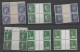 LOT BLOC QUATRE AVEC INTERPANNEAU, CHEFFER, BEQUET SEMEUSE LIBERTE BICENTENAIRE, NEUFS** STAMPS BRIEFMARKEN - Zonder Classificatie