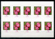 DEUTSCHLAND FB 8 Mit 10mal 2716 Mnh, Folienblatt Nelke, Blume, Flowers, Fleur - GERMANY, ALLEMAGNE - Other & Unclassified