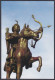 Inde India 2012 Mint Unused PostCard Prithviraj Chauhan Smarak, Ajmer, Statue, Ruler, King, Horse, Horses, Archer - Inde