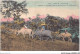 AHZP6-VIETNAM-0520 - TONKIN - HAÏPHONG - BUFFLES AU PACAGE - PRES DE LA MONTAGNE DE L'ELEPHANT - Vietnam