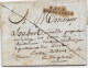 CREUSE  Lettre Avec Texte Marque Postale P22P / BOURGANEUF 1821 - 1801-1848: Vorläufer XIX