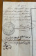 ROSSETTI ANNIBALE, CONSOLE GENERALE DI TOSCANA IN ALESSANDRIA D'EGITTO - 7/8/1849  FIRMA AUTOGRAFA CONTROFIRMATA  -- - Documents Historiques