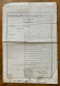 ROSSETTI ANNIBALE, CONSOLE GENERALE DI TOSCANA IN ALESSANDRIA D'EGITTO - 21/8/1852 -   FIRMA AUTOGRAFA CONTROFIRMATA  -- - Historical Documents