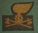 Fregio Ricamato Per Berretto Rigido Genio Pionieri - Esercito Italiano - USATO - Italian Army Embroided Cap Device (267) - Armée De Terre