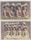 Group Of 4 And 8 Sexy Girls Hand Colored  Walery Decolleté French Cancan ? 2 Cards - Cabarets